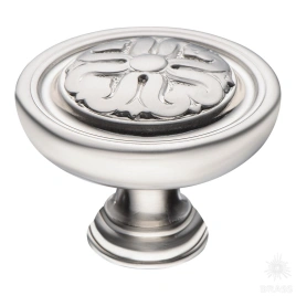 Brass Ручка кнопка BU 009.50.29 сатинированный никель