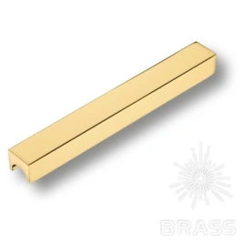 Brass Ручка профиль 1700 0160 GL глянцевое золото 160 мм