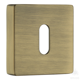 Brass Накладка с овальным отверстием для ключа RO11N ABM ROSET состаренная латунь