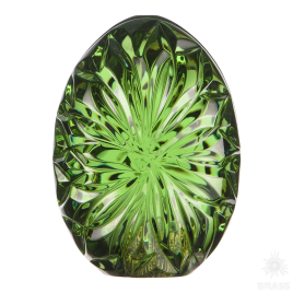 Brass 9966 Ручка "Яйцо" Хрусталь, дизайн "Астра", серия "Вдохновлённые Россией", Бутылочный