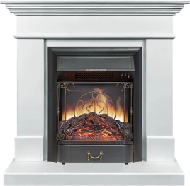 Каминокомплект California SFT - Белый с очагом Majestic FX Black (разборный)
