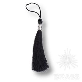 Brass Кисточки для мебельных ручек TASSEL-10-BLACK чёрный/глянцевый хром