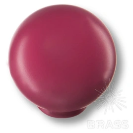 Brass Ручка кнопка детская 626MGX шар малиновый матовый