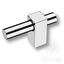 Brass Ручка кнопка 8954 0008 CR-CR глянцевый хром