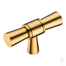 Brass Ручка кнопка 0753-003 глянцевое золото