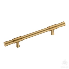 Brass Ручка скоба 2553-011-128 латунь сатинированная латунь 128 мм