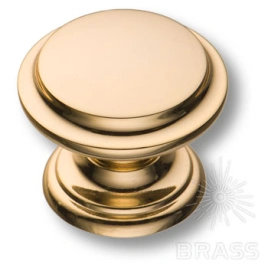 Brass Ручка кнопка 8462-100 глянцевое золото