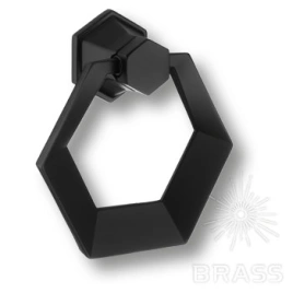 Brass Ручка кольцо 912-Matt Black чёрный