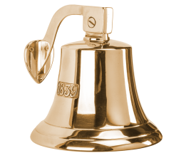 00254 Колокол рында 1839, латунь