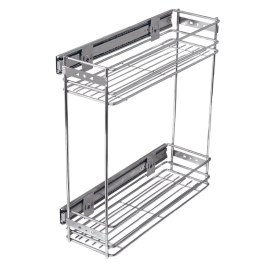 Бутылочница с доводчиком BBS-150 с боковым креплением 150 мм хром