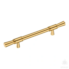 Brass Ручка скоба 2553-003-128 латунь глянцевое золото 128 мм
