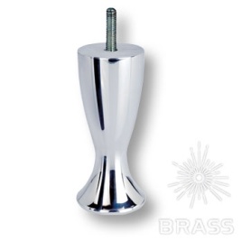 Brass Опора мебельная KAL-0104-0120-A01 глянцевый хром 120 мм