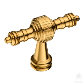 Brass Ручка кнопка 07149-003 глянцевое золото