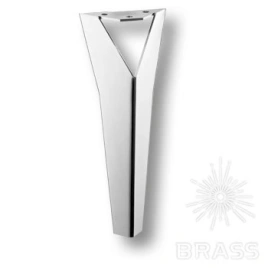 Brass Опора мебельная резная KSA-2006-0300-A01 глянцевый хром 300 мм