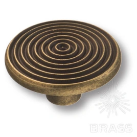 Brass Ручка кнопка 6130-831 старая бронза