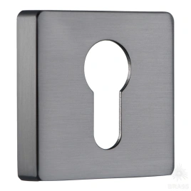Brass Накладка с цилиндрическим отверстием для ключа RO11Y BBN ROSET черный матовый никель