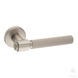Brass Ручка дверная HA213RO12 NBM-NBM/NB AXES-L матовый никель/никель