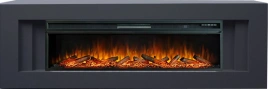 Каминокомплект Line 60 - Серый графит с очагом Vision 60 LOG LED