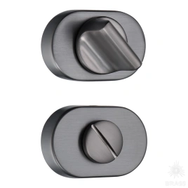 Brass Накладка с поворотной кнопкой RO16W6 BBN ROSET черный матовый никель