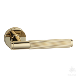 Brass Ручка дверная HA219LRO12 GL NEPTUN-L глянцевое золото