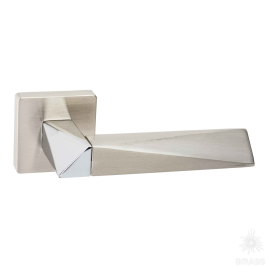 Brass Ручка дверная HA111RO11 NB-PN/NB AGATE никель/глянцевый никель/никель