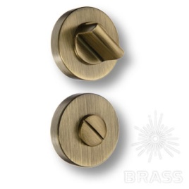 Brass Накладка с поворотной кнопкой RO12W6 ABM ROSET состаренная латунь
