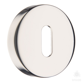 Brass Накладка с овальным отверстием для ключа RO12N PN ROSET глянцевый никель