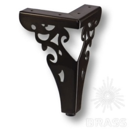 Brass Опора мебельная резная KAX-4626-0150-B13 черный 150 мм