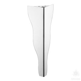 Brass Опора мебельная резная KSA-2003-0410-A01 глянцевый хром 410 мм