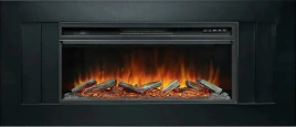 Каминокомплект Line 42 - Чёрный с очагом Vision 42 LOG LED