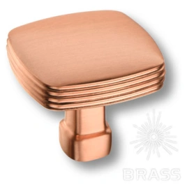 Brass Ручка кнопка 12-Copper матовая медь