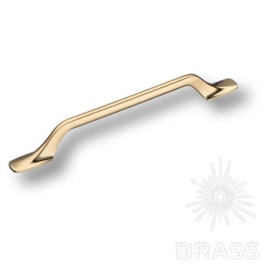 Brass Ручка скоба 1111 160MP11 глянцевое золото 160 мм