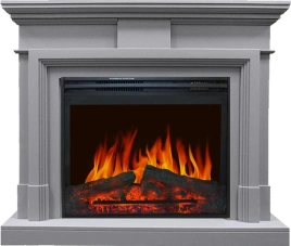 Каминокомплект Coventry Grey - Серый с очагом Jupiter FX New