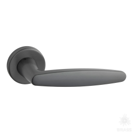 Brass Ручка дверная HA245RO12 BBN POLNA черный матовый никель