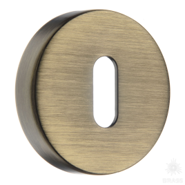 Brass Накладка с овальным отверстием для ключа RO12N ABM ROSET состаренная латунь