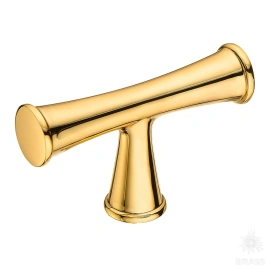 Brass Ручка кнопка 43-Gold глянцевое золото