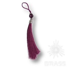 Brass Кисточки для мебельных ручек TASSEL-10-FUCHIA малиновый/глянцевый хром