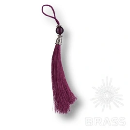 Brass Кисточки для мебельных ручек TASSEL-10-FUCHIA малиновый/глянцевый хром