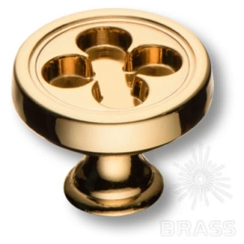 Brass Ручка кнопка 15.312.30.19 глянцевое золото