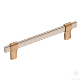 Brass Ручка рейлинг 771-128-Light Bronze-Brushed Nikel светлая медь/никель 128 мм