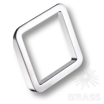 Brass Ручка кольцо 8230 0064 CR глянцевый хром 64 мм фото 1