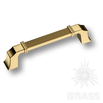 Brass Ручка скоба 546-96-Gold глянцевое золото 96 мм фото 1
