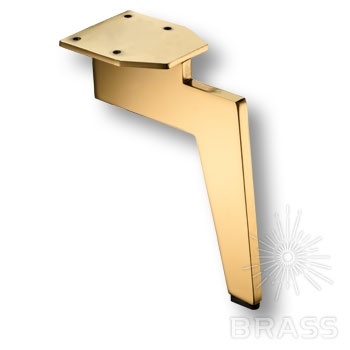 Brass Опора мебельная ESL 449-170 Gold глянцевое золото 170 мм фото 1