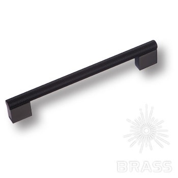 Brass Ручка скоба 8783 0160 AL6-AL6 чёрный 160 мм фото 1