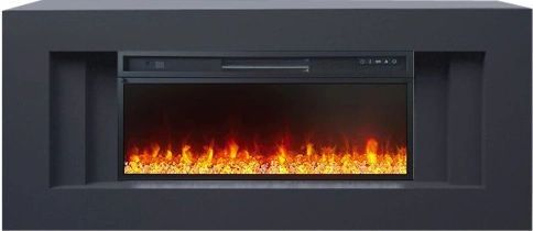 Каминокомплект Line 42 (Разборный) - Серый графит с очагом Vision 42 LED фото 1