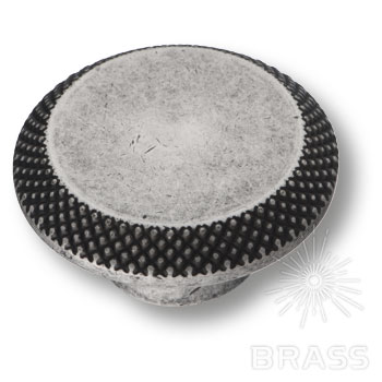 Brass Ручка кнопка 4102 002MP14 старое серебро фото 1