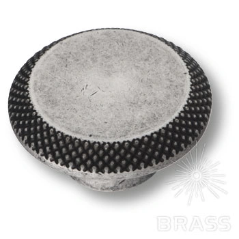Brass Ручка кнопка 4102 002MP14 старое серебро фото 1