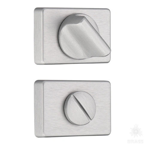 Brass Накладка с поворотной кнопкой RO15W6 ELX10 ROSET брашированный алюминий фото 1