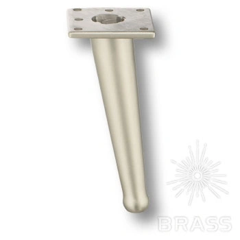 Brass Опора мебельная 1180 0140 B-00149 SATEN BONE никель 140 мм фото 1