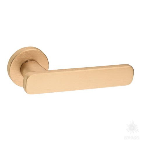 Brass Ручка дверная HA196RO12 ELX5 KAPPA брашированная латунь фото 1
